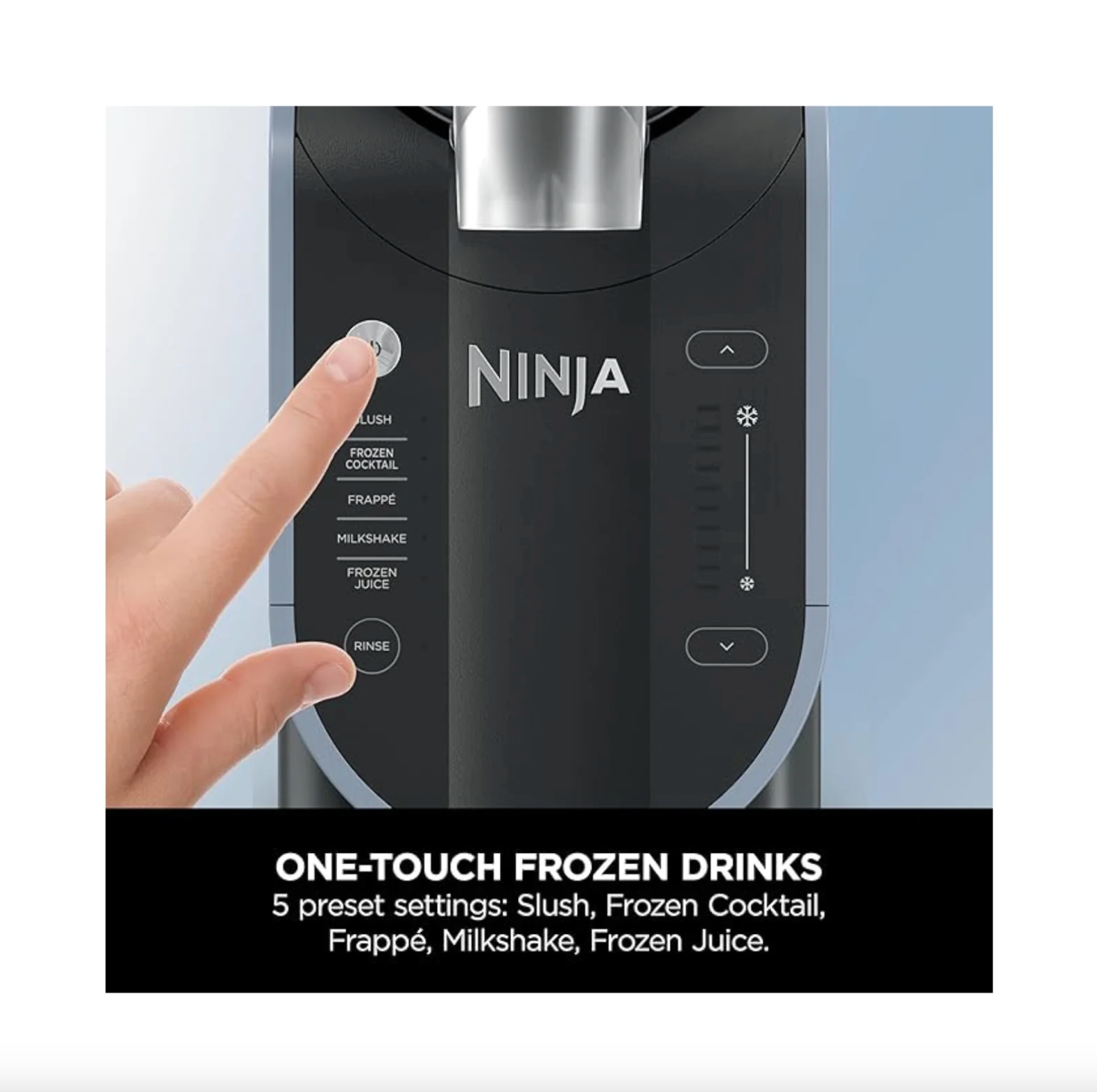 Ninja SLUSHi Frozen Drinks Maker Create Slush 1.9l Capacity Blue & Grey - FS301UK